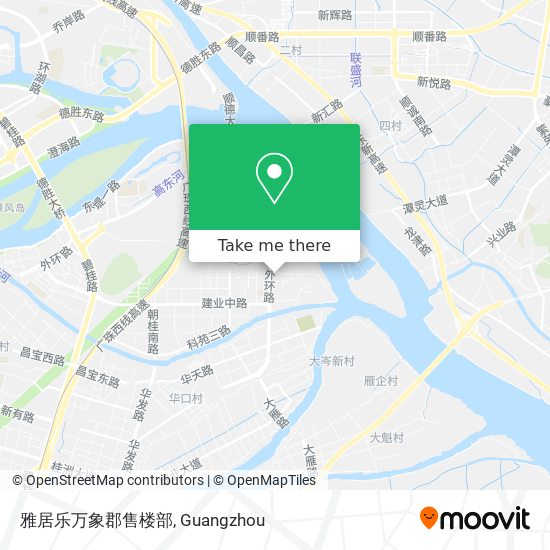雅居乐万象郡售楼部 map