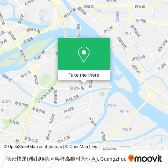 德邦快递(佛山顺德区容桂高黎村营业点) map