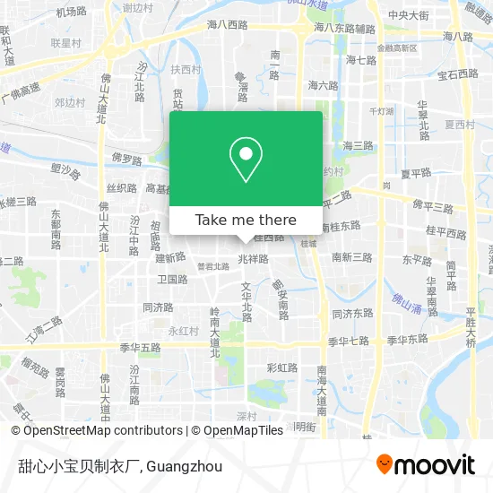 甜心小宝贝制衣厂 map