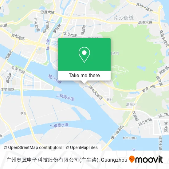 广州奥翼电子科技股份有限公司(广生路) map