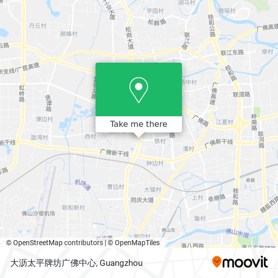 大沥太平牌坊广佛中心 map
