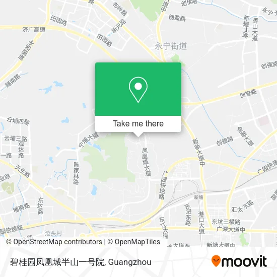 碧桂园凤凰城半山一号院 map