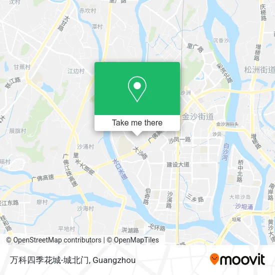 万科四季花城-城北门 map