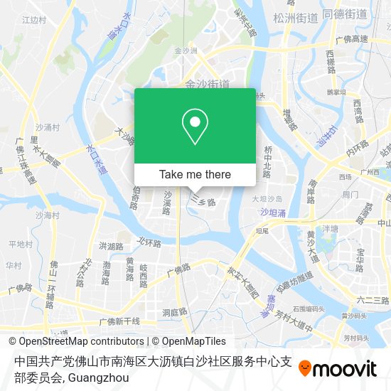 中国共产党佛山市南海区大沥镇白沙社区服务中心支部委员会 map