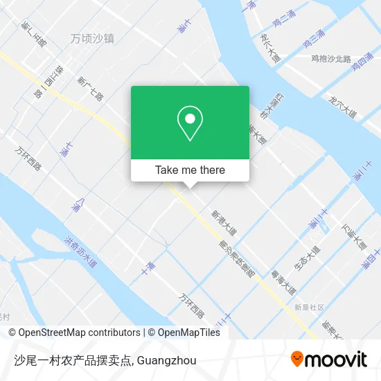 沙尾一村农产品摆卖点 map