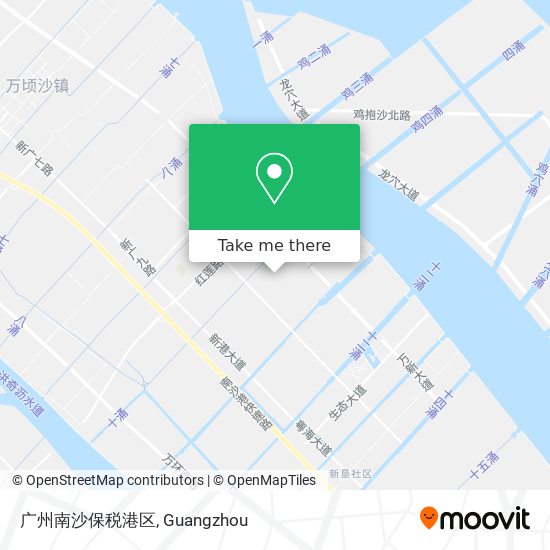 广州南沙保税港区 map