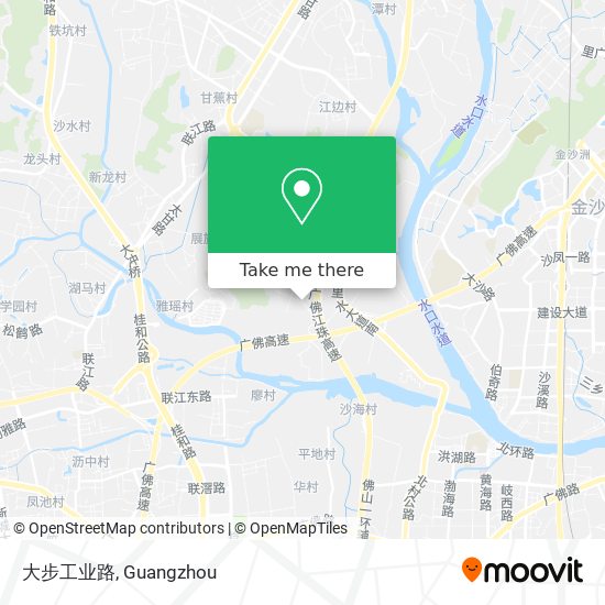 大步工业路 map
