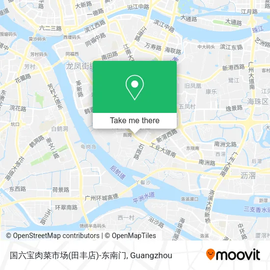 国六宝肉菜市场(田丰店)-东南门 map