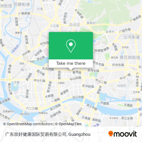 广东崇好健康国际贸易有限公司 map