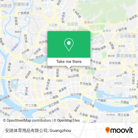 安踏体育用品有限公司 map