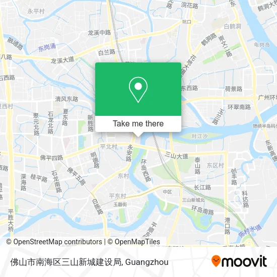 佛山市南海区三山新城建设局 map