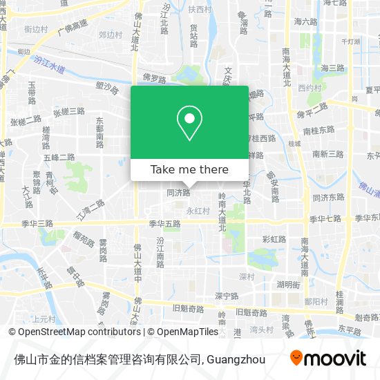 佛山市金的信档案管理咨询有限公司 map