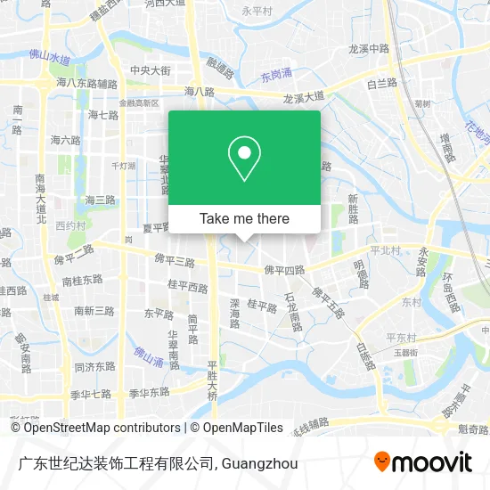 广东世纪达装饰工程有限公司 map