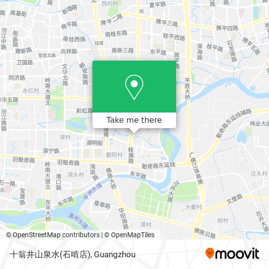 十翁井山泉水(石啃店) map