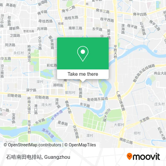 石啃南田电排站 map
