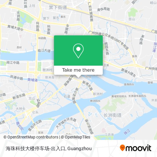 海珠科技大楼停车场-出入口 map