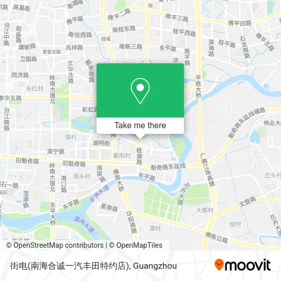 街电(南海合诚一汽丰田特约店) map