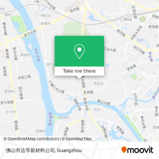 佛山市达孚新材料公司 map