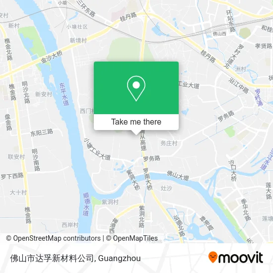 佛山市达孚新材料公司 map