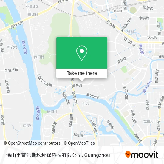 佛山市普尔斯玖环保科技有限公司 map