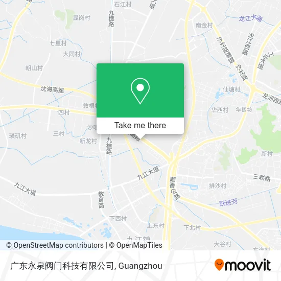 广东永泉阀门科技有限公司 map