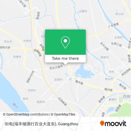 街电(瑞丰烟酒行百业大道东) map