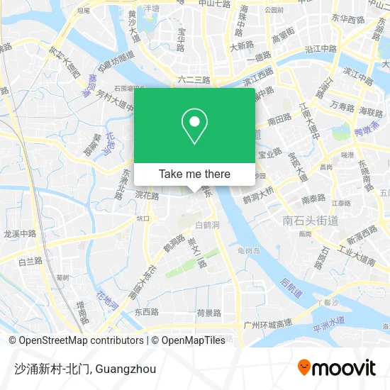 沙涌新村-北门 map