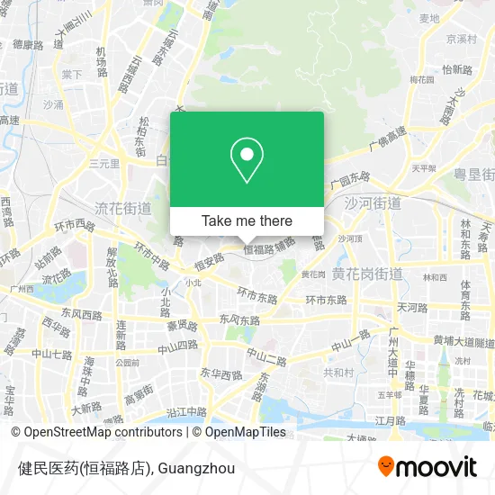 健民医药(恒福路店) map