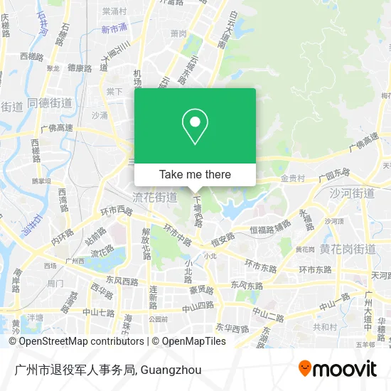 广州市退役军人事务局 map