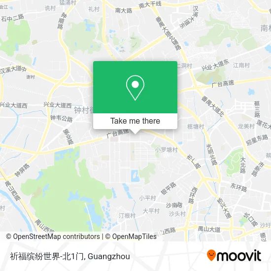 祈福缤纷世界-北1门 map