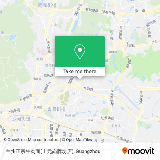 兰州正宗牛肉面(上元岗牌坊店) map