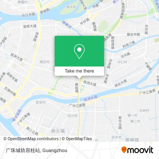 广珠城轨容桂站 map