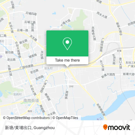 新塘/黄埔出口 map