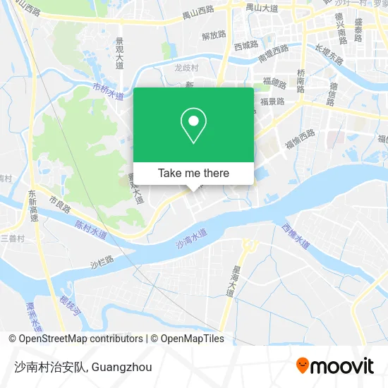 沙南村治安队 map