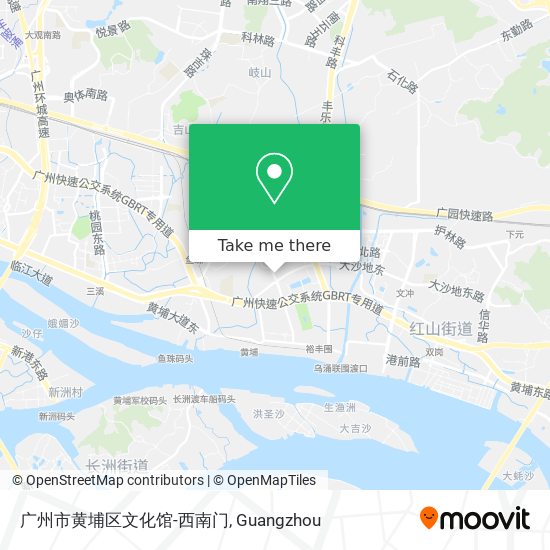广州市黄埔区文化馆-西南门 map