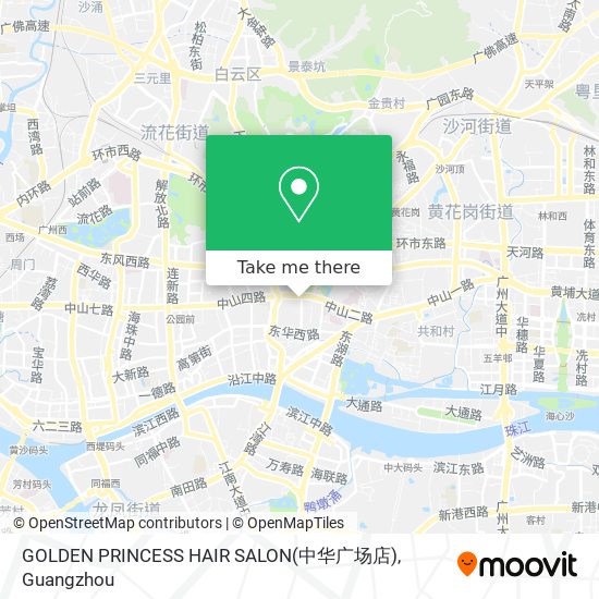 GOLDEN PRINCESS HAIR SALON(中华广场店) map