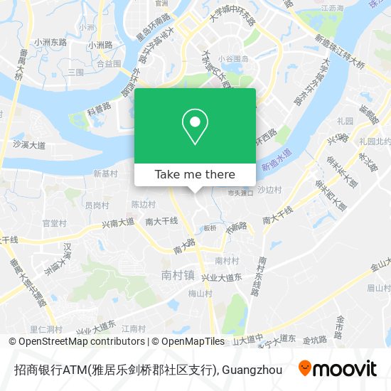 招商银行ATM(雅居乐剑桥郡社区支行) map