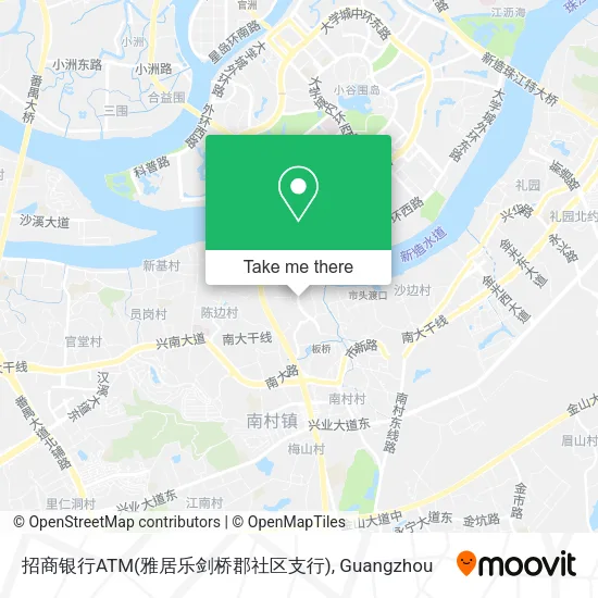 招商银行ATM(雅居乐剑桥郡社区支行) map