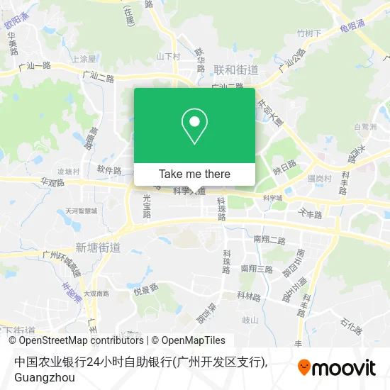 中国农业银行24小时自助银行(广州开发区支行) map
