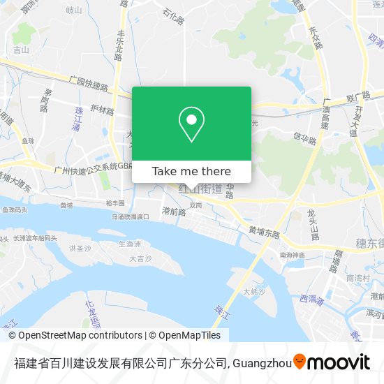 福建省百川建设发展有限公司广东分公司 map