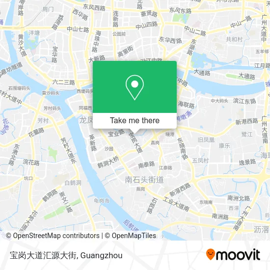 宝岗大道汇源大街 map