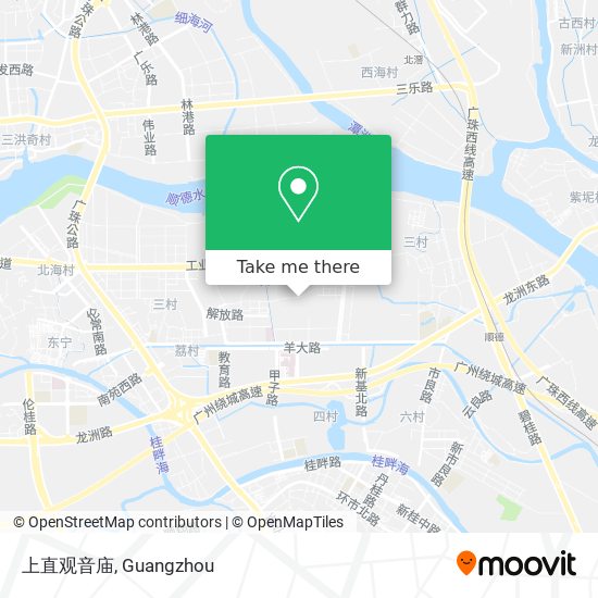上直观音庙 map