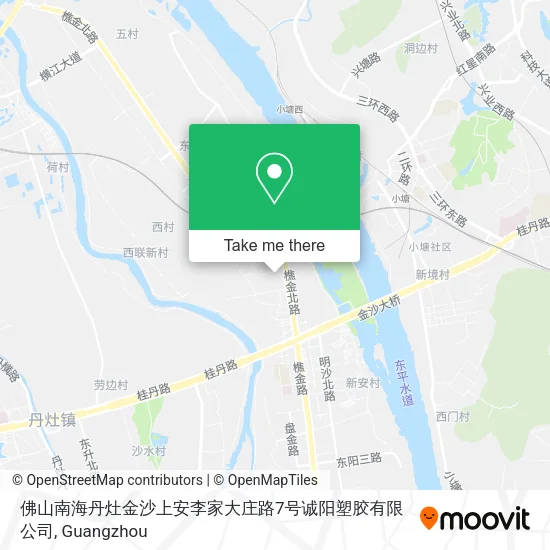 佛山南海丹灶金沙上安李家大庄路7号诚阳塑胶有限公司 map