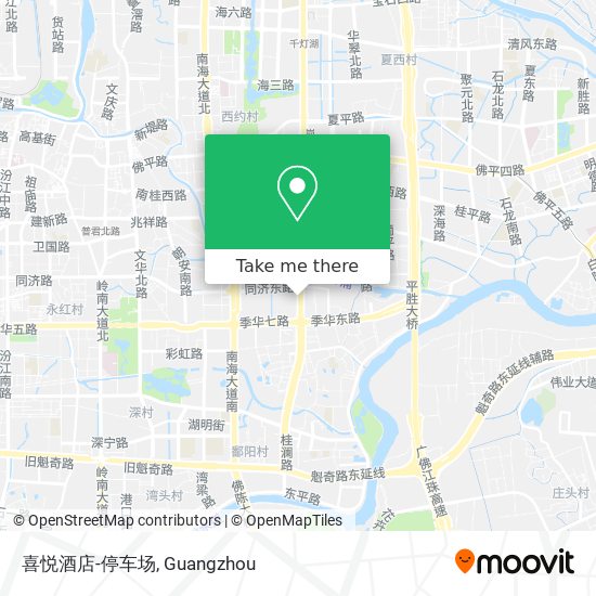 How To Get To 喜悦酒店 停车场in 禅城区by Bus Or Metro