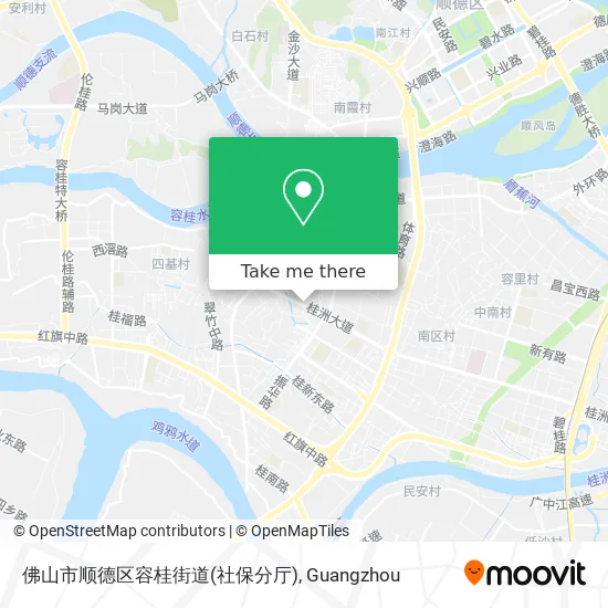 佛山市顺德区容桂街道(社保分厅) map