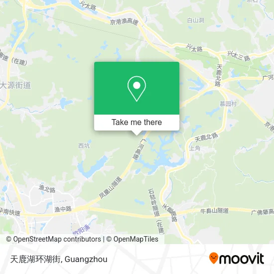 天鹿湖环湖街 map