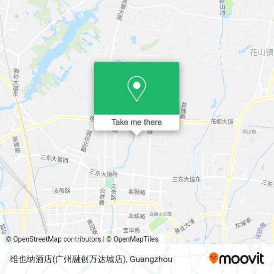 维也纳酒店(广州融创万达城店) map