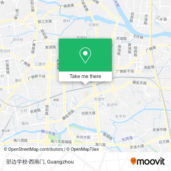 邵边学校-西南门 map
