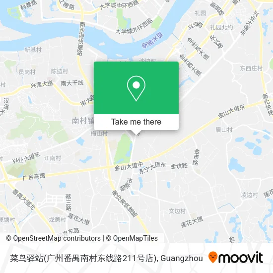 菜鸟驿站(广州番禺南村东线路211号店) map