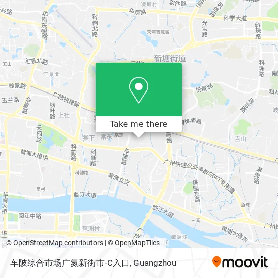车陂综合市场广氮新街市-C入口 map